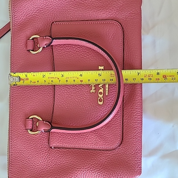 Coach Pink Leather Satchel - Picture 4 of 5